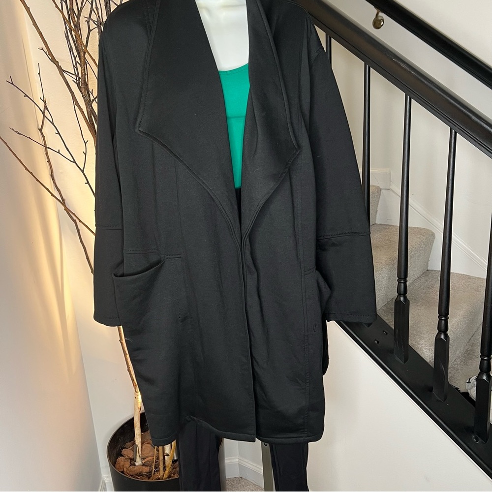 Max Studio Black Pointe Lapel Jacket - image 3